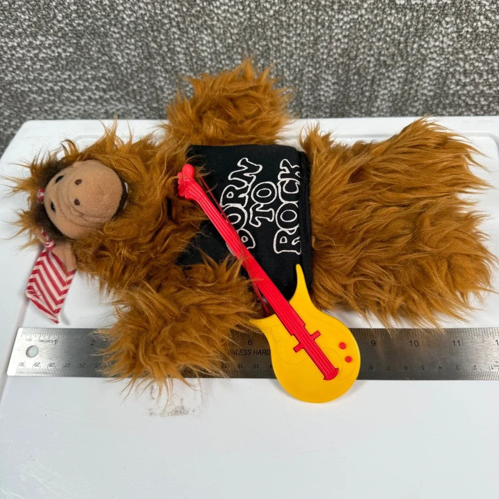 Alf Born To Rock Plush Toy Brown Vintage 1988 Guitar Alien Productions